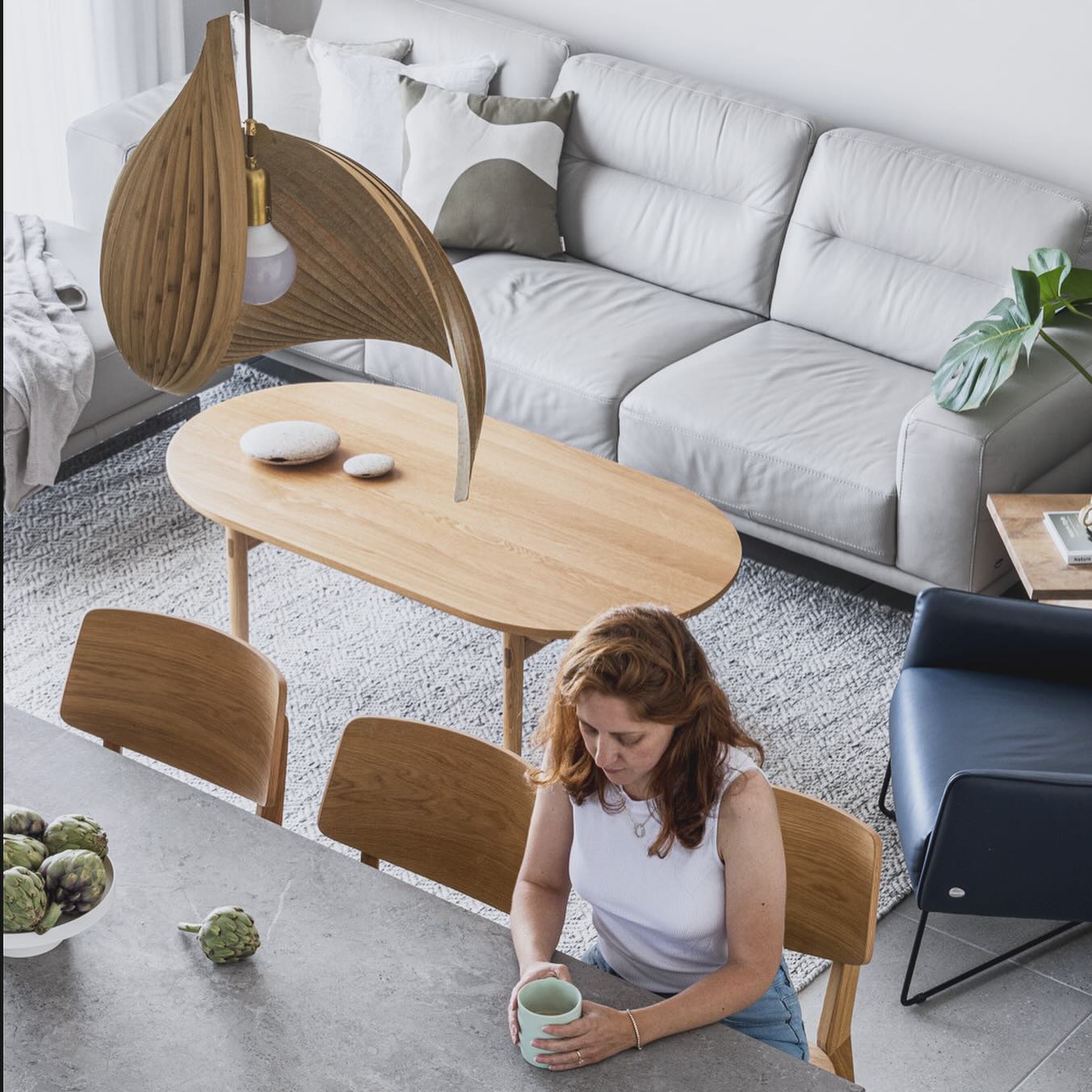 Pendant lamp wing bamboo