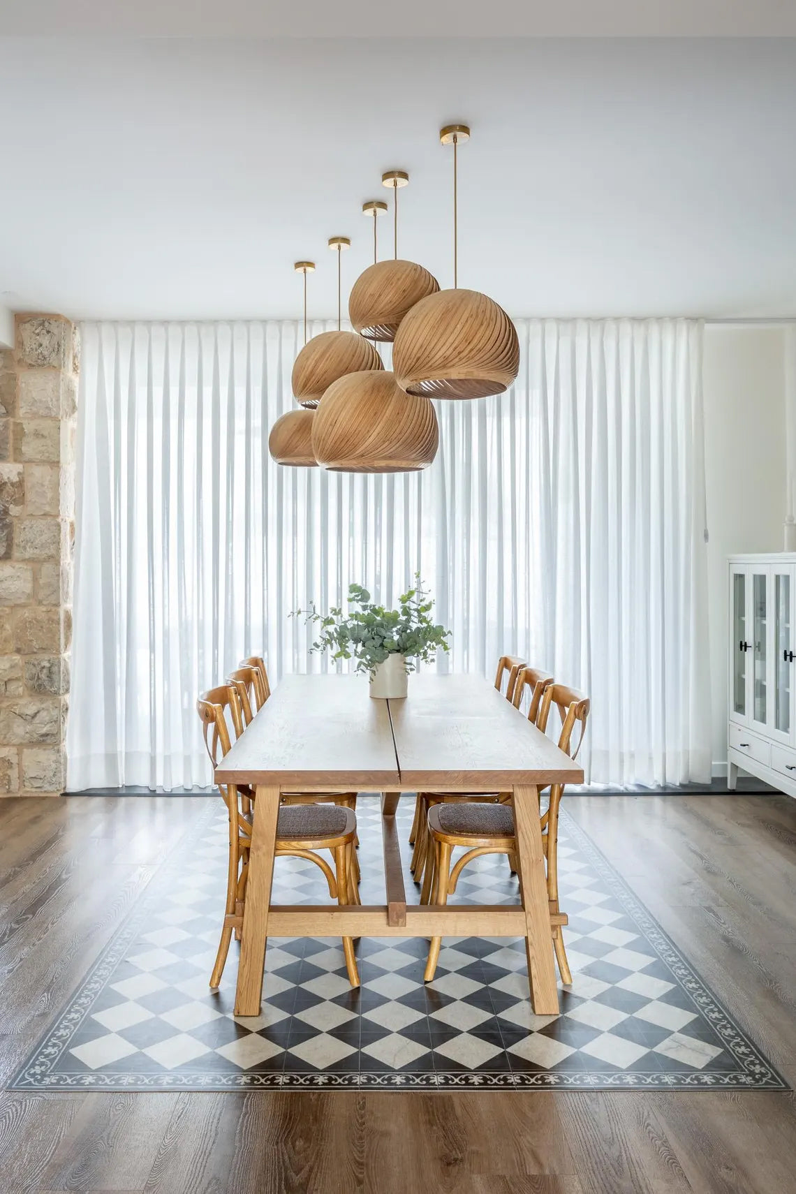 Pendant lamp wind bamboo