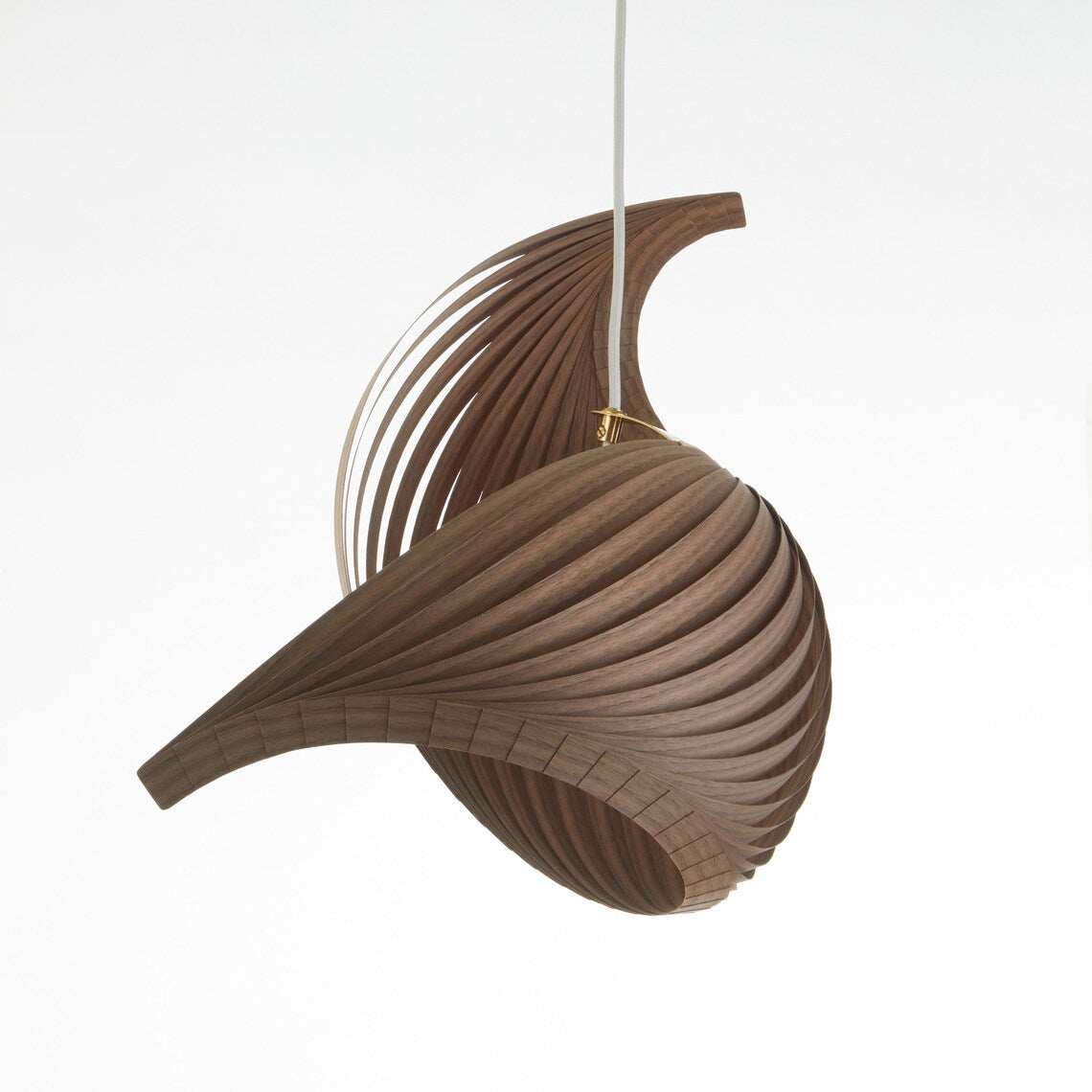 Pendant lamp wing walnut