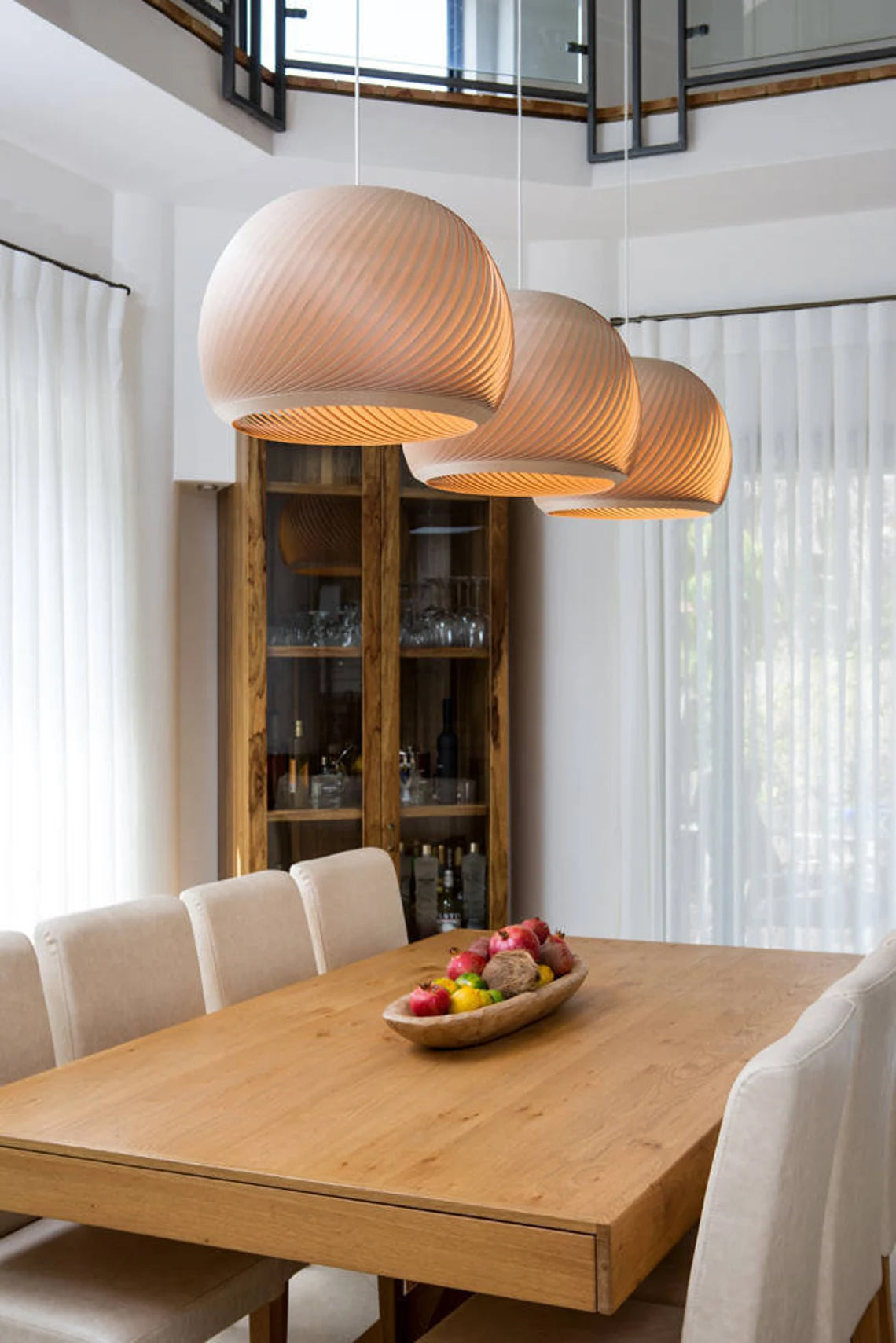 Pendant lamp wind maple