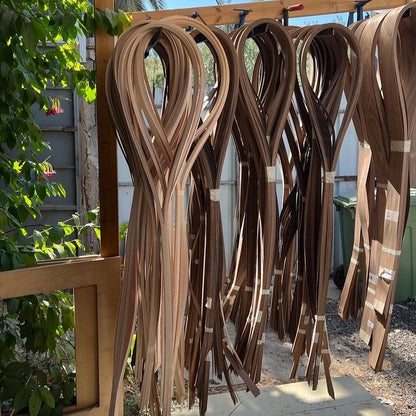 Pendant lamp wind walnut