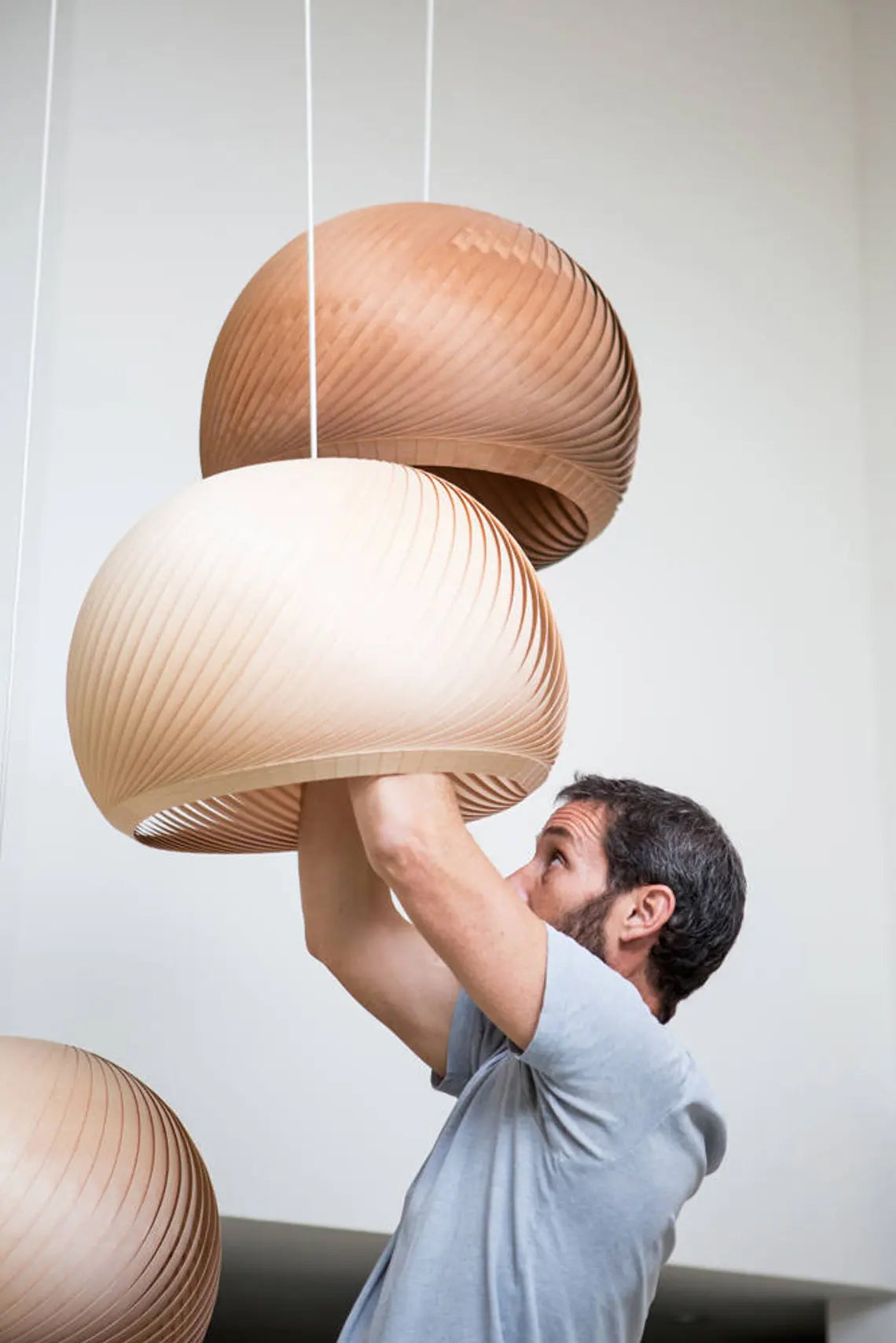 Pendant lamp wind maple