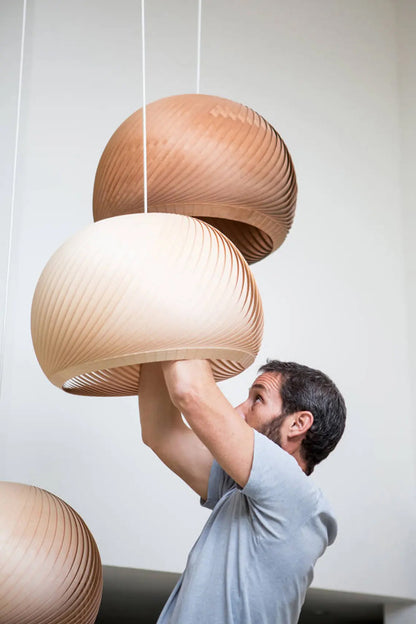 Pendant lamp wind maple
