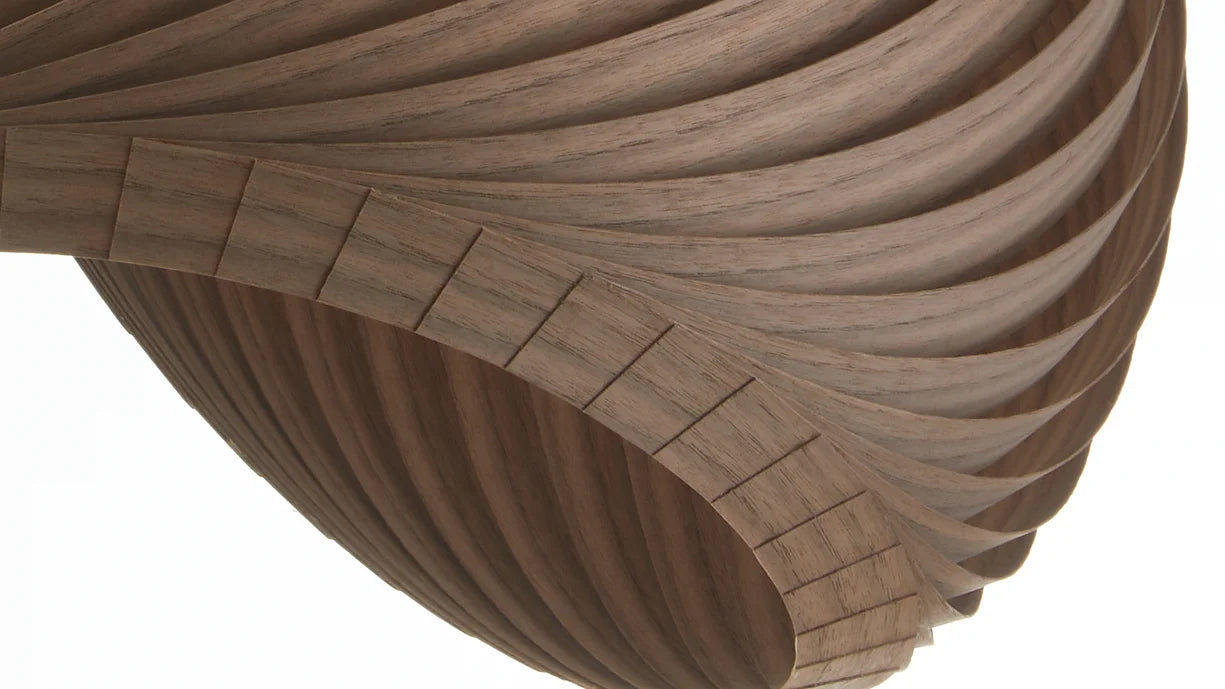 Pendant lamp wing walnut