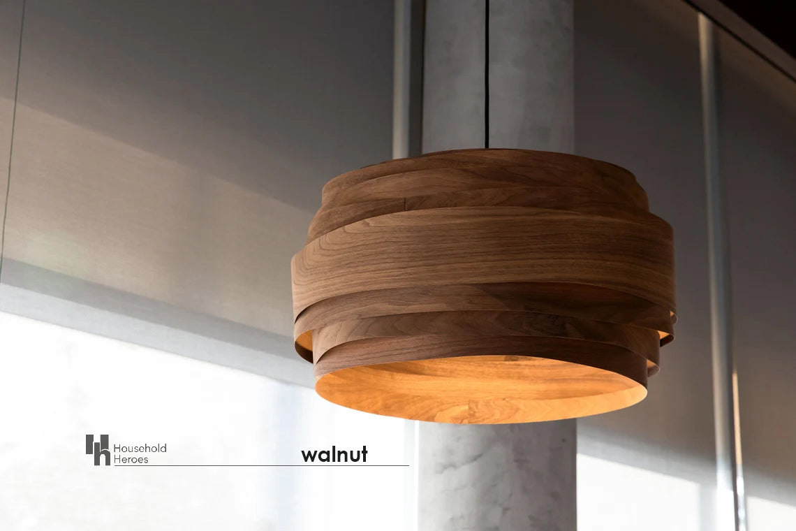 Pendant lamp light cloud walnut