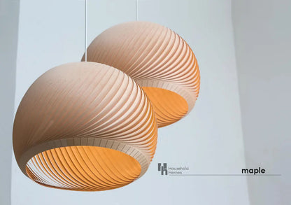 Pendant lamp wind maple