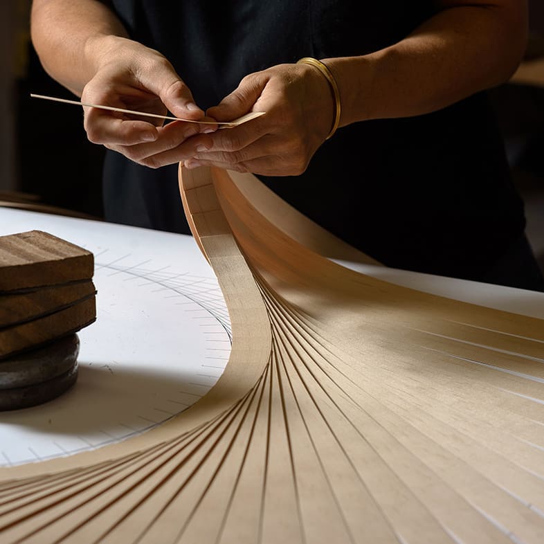 Pendant lamp wind maple