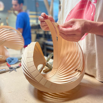 Pendant lamp wing maple