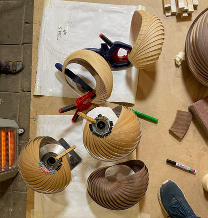 Pendant lamp wing maple