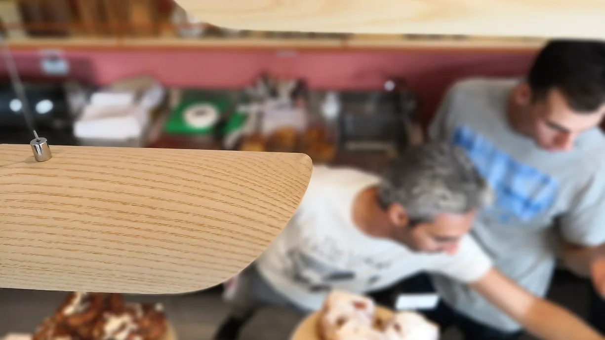 Pendant lamp canoe ash