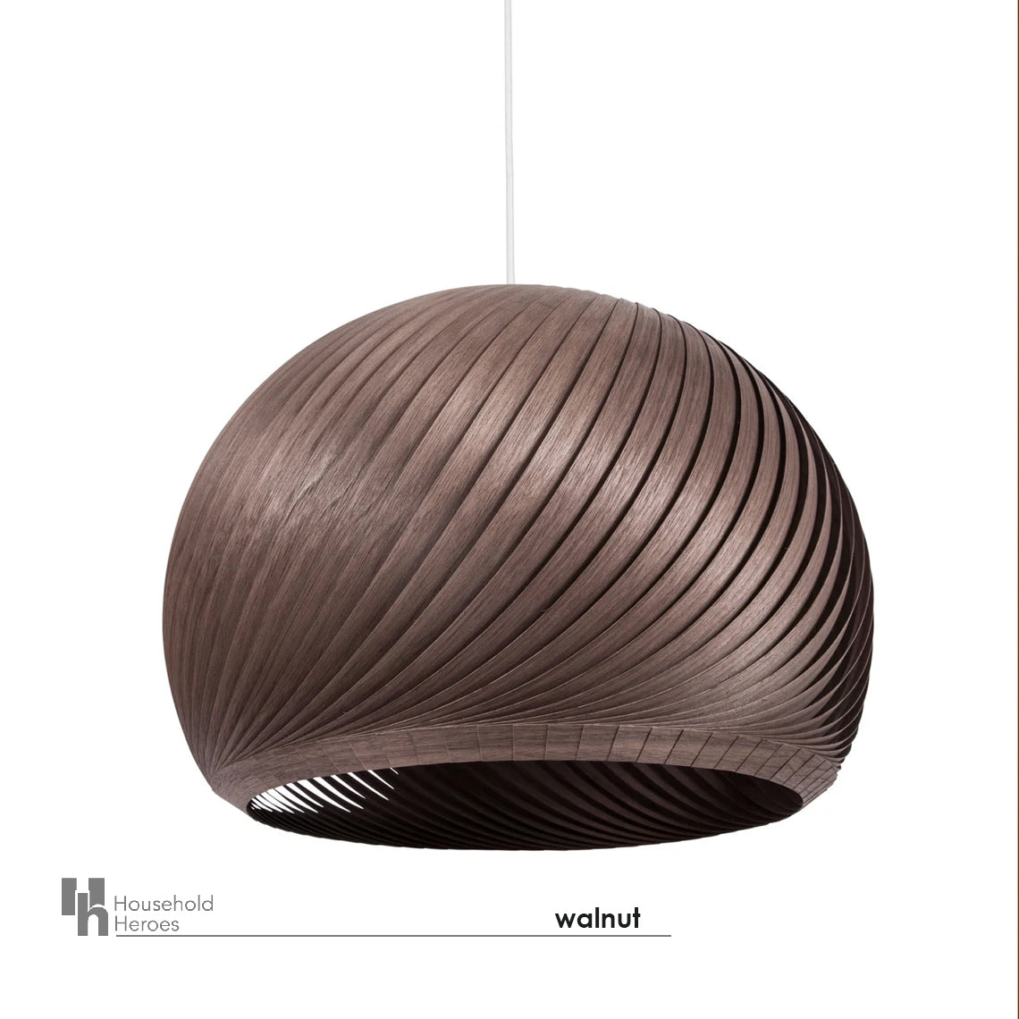 Pendant lamp wind walnut
