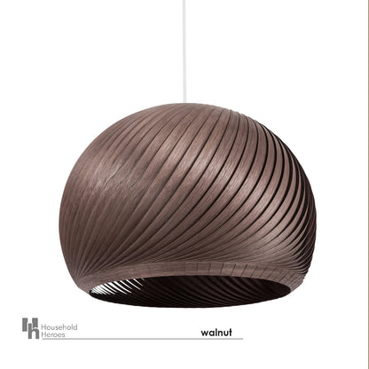 Pendant lamp wind walnut