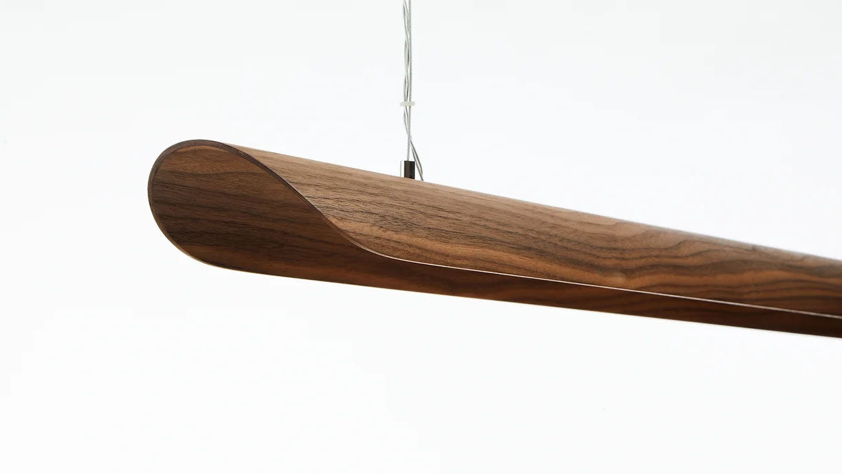 Pendant lamp canoe walnut