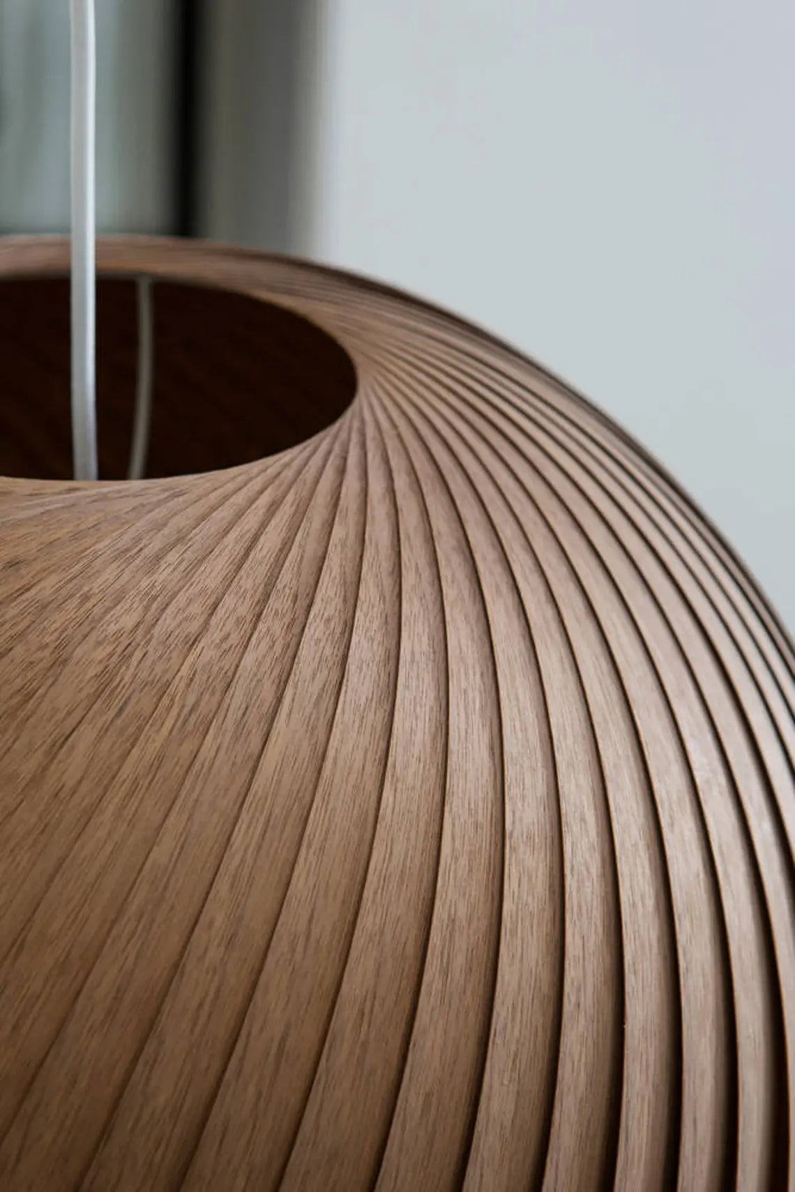 Pendant lamp wind walnut