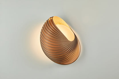 Wall lamp shell walnut