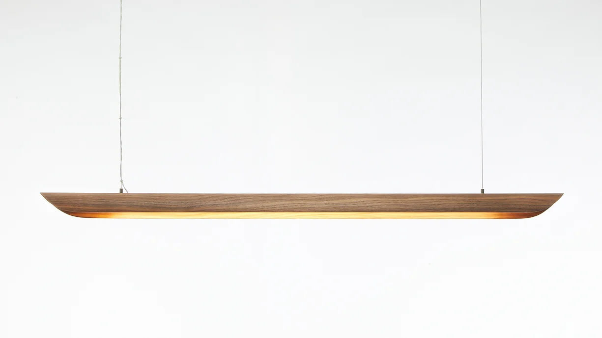 Pendant lamp canoe walnut