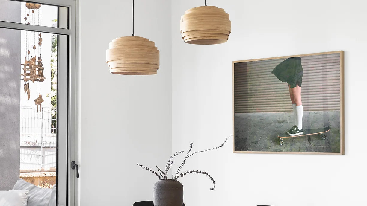 Pendant lamp light cloud bamboo
