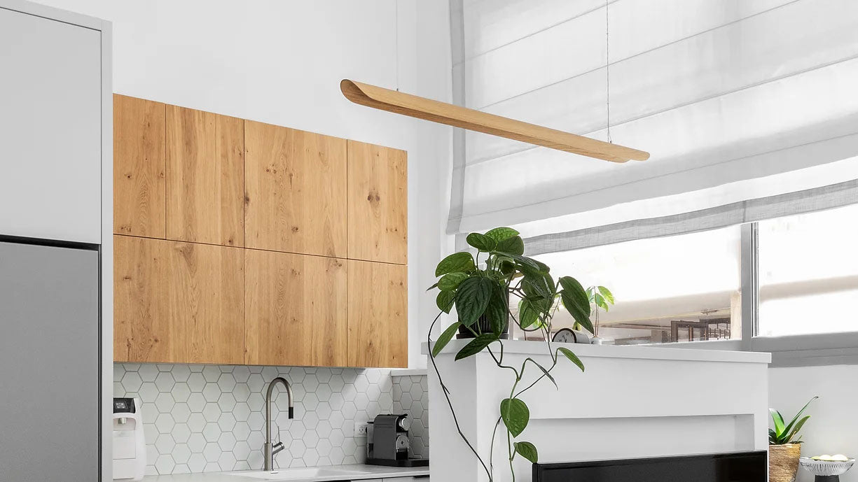 Pendant lamp canoe ash