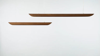 Pendant lamp canoe walnut