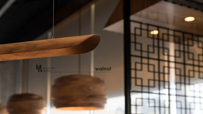 Pendant lamp canoe walnut