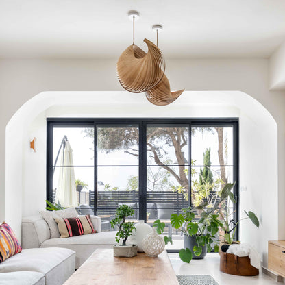 Pendant lamp wing bamboo