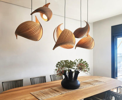 Pendant lamp wing bamboo