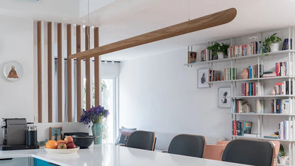 Pendant lamp canoe walnut