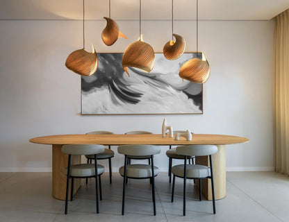Pendant lamp wing bamboo