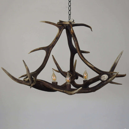 Modern deer antler triangle chandelier