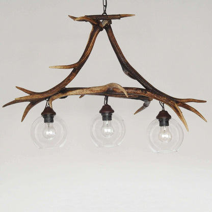 Real long antler table pendant lamp
