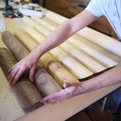 Pendant lamp canoe walnut