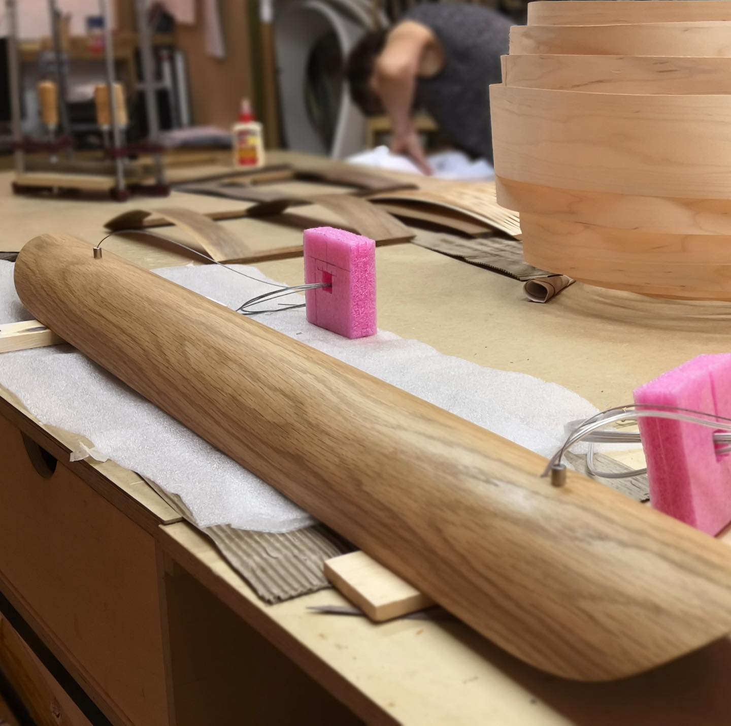 Pendant lamp canoe oak