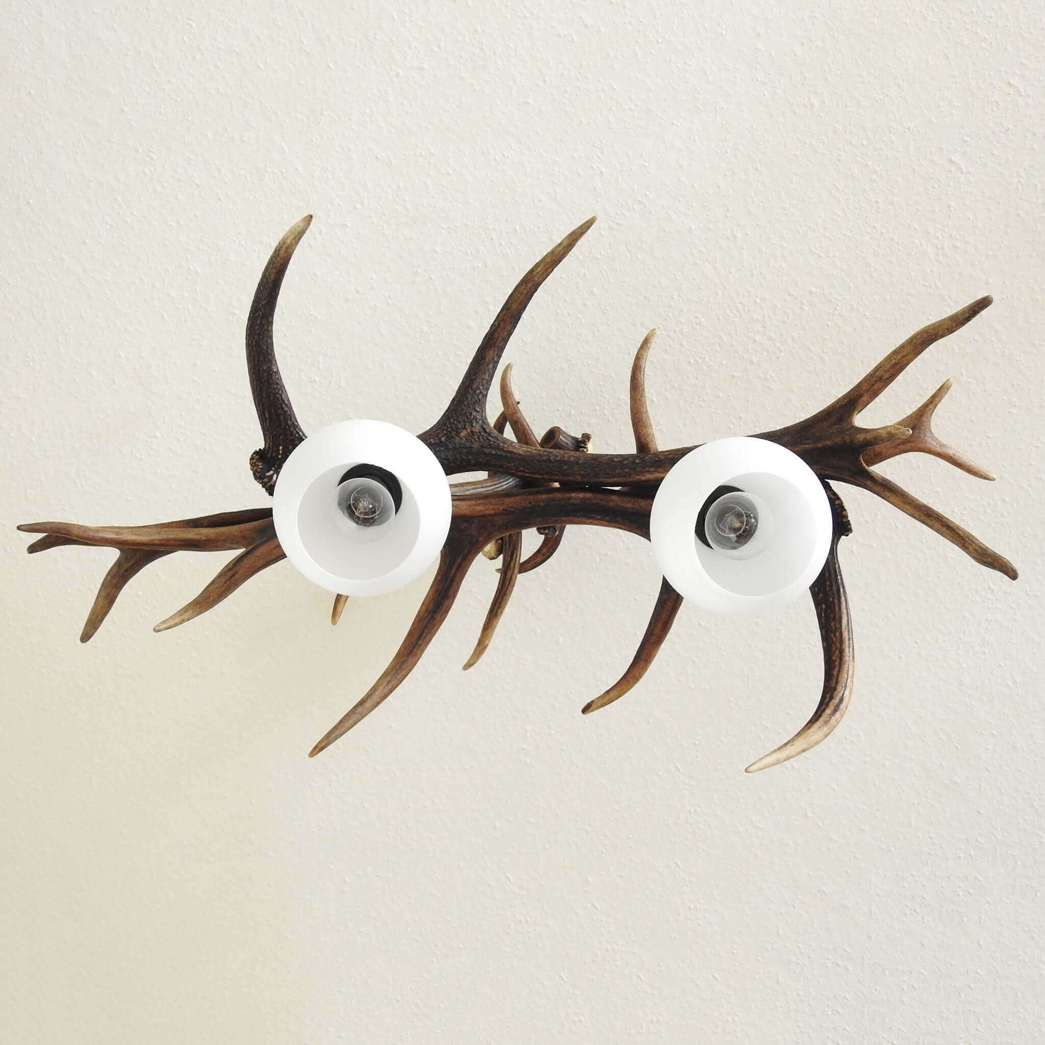 Real antler pendant lamp var.1