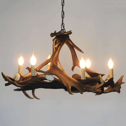 Fallow deer antler chandelier