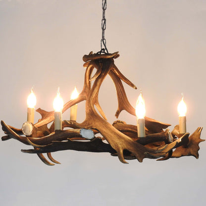 Fallow deer antler chandelier