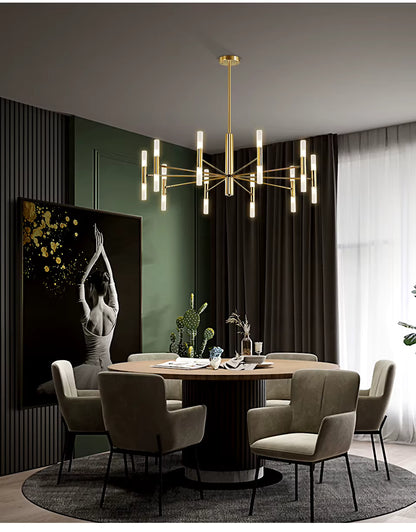 Scandinavian modern LED chandelier for living room