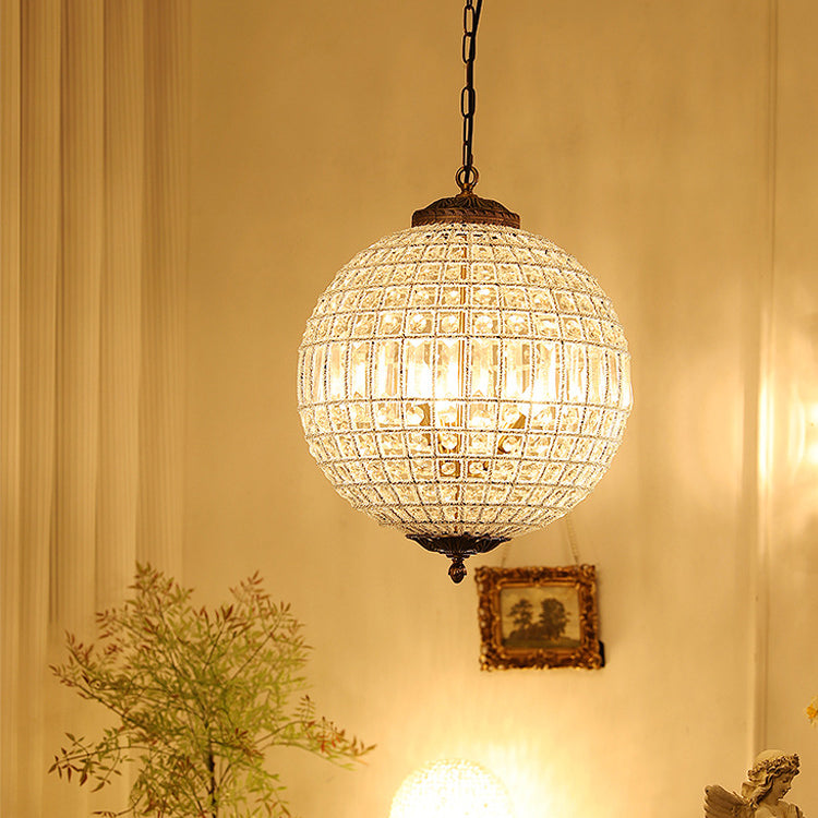 French empire crystal chandelier bronze round pendant light for living room and hotels