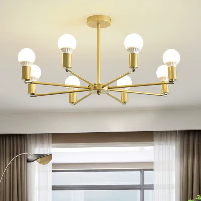 Black & gold modern chandelier