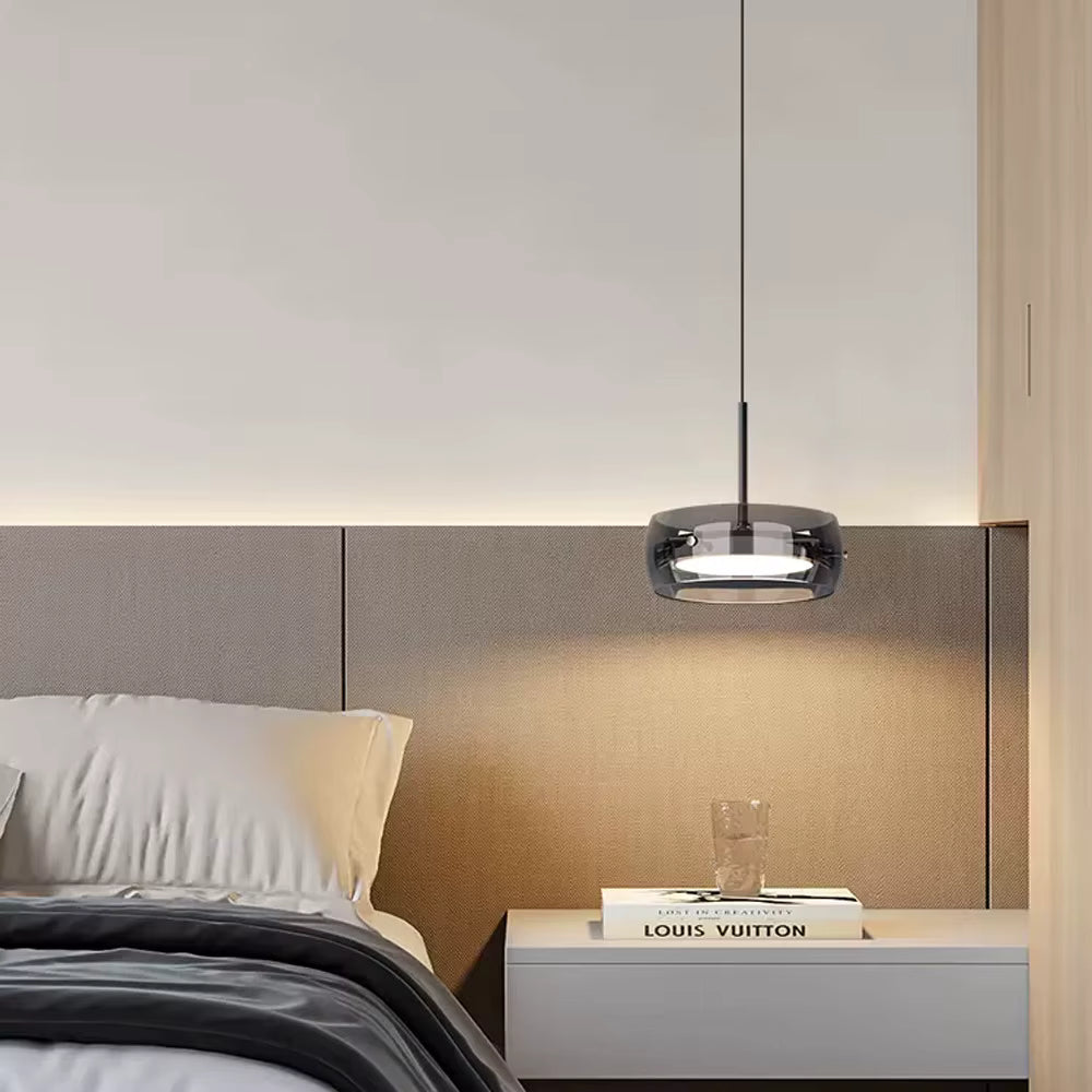 Minimalist glass pendant light