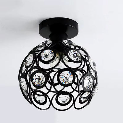 Retro crystal ceiling light