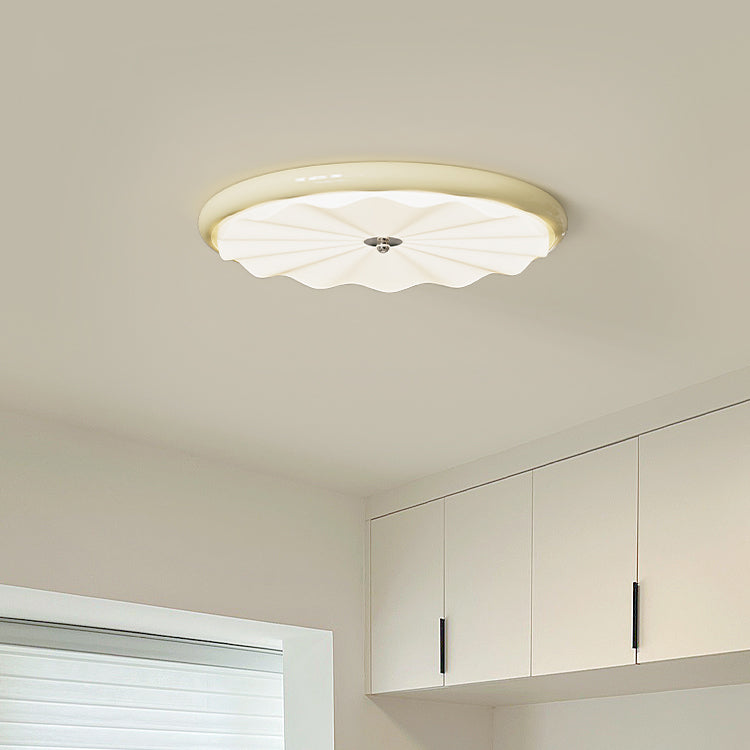 Scandinavian round ceiling light modern acrylic LED chandelier with dimmable design