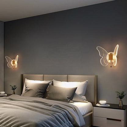 Butterfly LED wall light