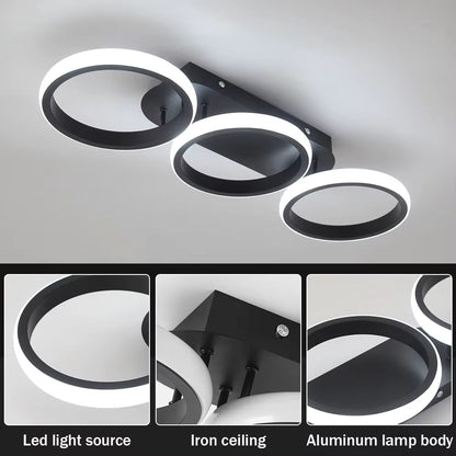 Three circle ceiling light
