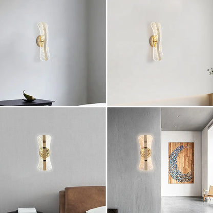 Modern curved wall light