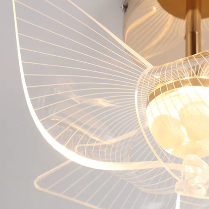 Acrylic ceiling light with LED illumination