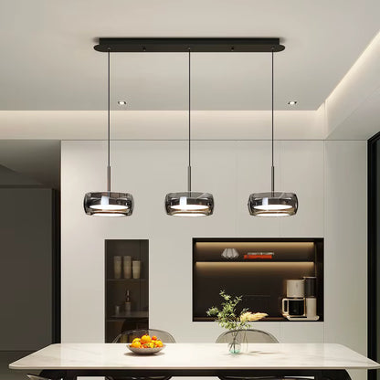Minimalist glass pendant light