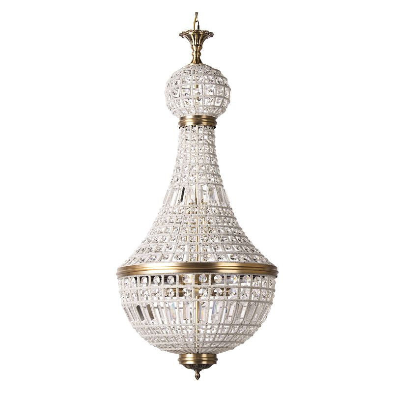 French empire crystal chandelier large pendant light luxury handmade ceiling fixture