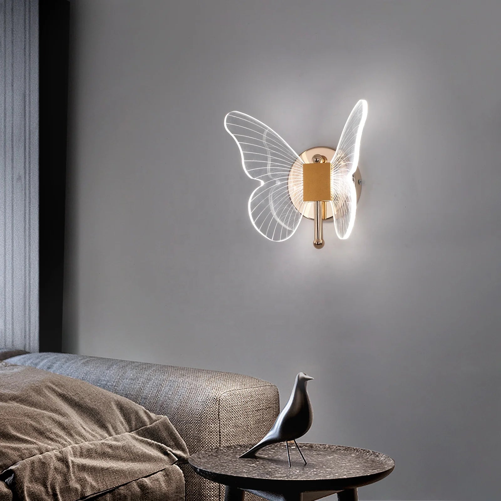Butterfly LED wall light