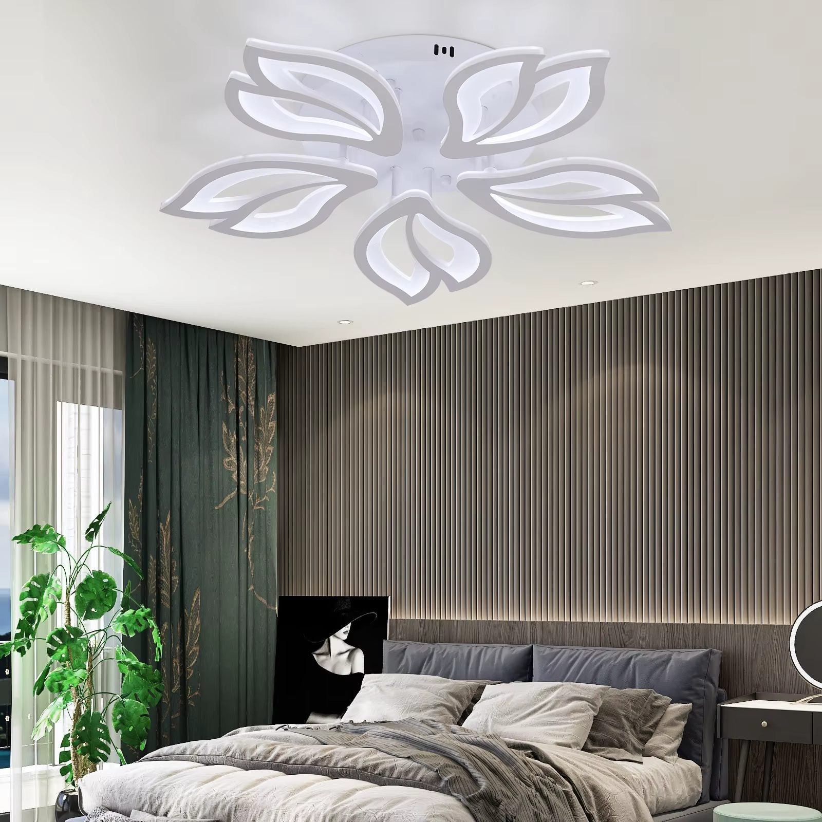 Modern leaf ceiling light