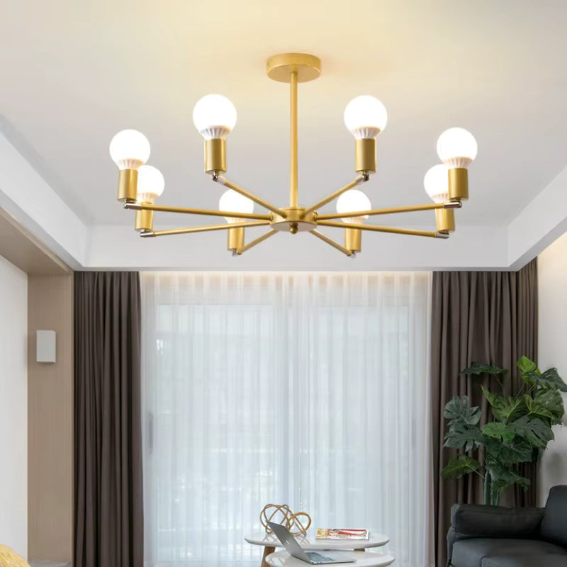 Black & gold modern chandelier